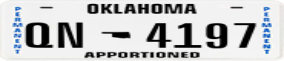 Trailer License Plate